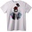NOONEBRAND Тениска Неонов Скелет Бандана - 6XL, White
