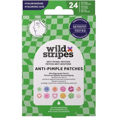 Wild Stripes Anti-Pimple Patches Groovy Protect - Náplati na léčbu pupínků 24 ks
