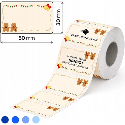 Samolepicí štítky samolepky termální pro Niimbot B1 B21 B3S B31 50x30