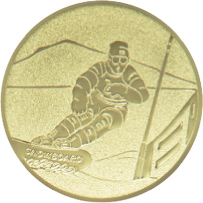 Emblém snowboard zlato 25 mm – Zboží Dáma