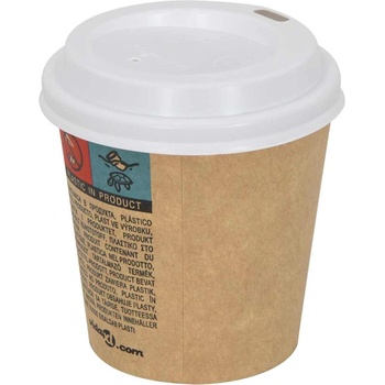 vidaXL Хартиена чаша за кафе с капак Ø60 mm 4oz 1000 бр (4102802)