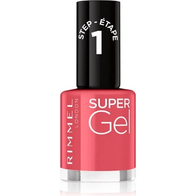 Rimmel Super Gel гел лак за нокти без използване на UV/LED лампа цвят 032 Cocktail Passion 12ml