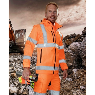 Ardon H8921 HI-VIZ reflexní softshellová bunda oranžová