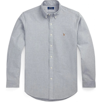 Ralph Lauren Риза с дълъг ръкав Polo Ralph Lauren Men's Slim Fit Oxford Long Sleeve Shirt - Slate