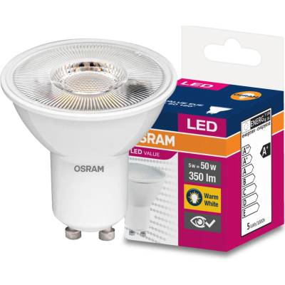 Žiarovka OSRAM® LED GU10 50 ean8678 120° 4,5W/2700K Value PAR16