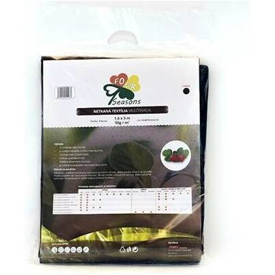 AGRO netkaná textilie černobílá 50g/m² 1,6m x 5m