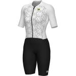 Alé Дамски скин за колоездене Alé Women's Triathlon Focus Body S/S Cycling skinsuit - White (102-5189-0114)