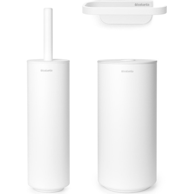 Brabantia Аксесоари за баня MindSet бели 3 части (303708)