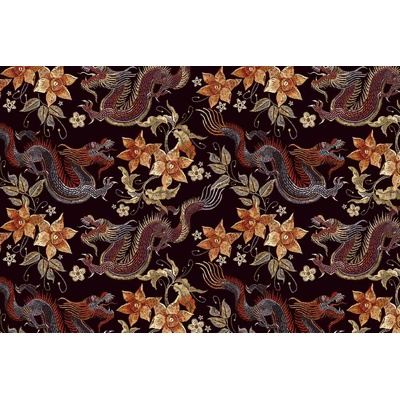 DIMEX ART Флизелинов фототапет бродирани дракони 375 x 250 см