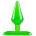 Mokko Мини анален разширител Butt Plug "EM PI GREEN" 6.5 см