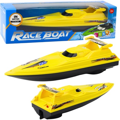 LEAN TOYS Motorový čln 40 cm žltý