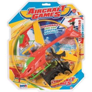 RSTA Детска играчка RS Toys - Светещ хеликоптер, червен (10530)