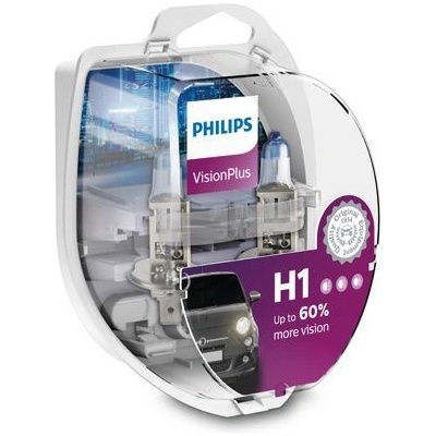 Philips VisionPlus H1 P14,5s 12V 55W 12258VPS2 2ks