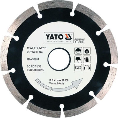 Yato Kotouč diamantový 125 x 22,2 x 2,2 mm