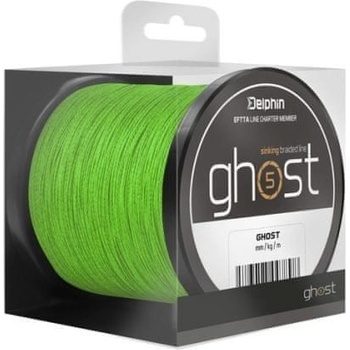 Delphin šnúra GHOST 4+1 green 600m 0,23mm 30lb