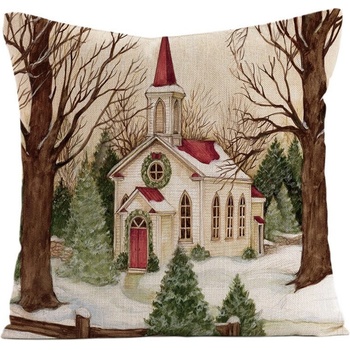 Livefy vianočná Church 45 x 45 cm