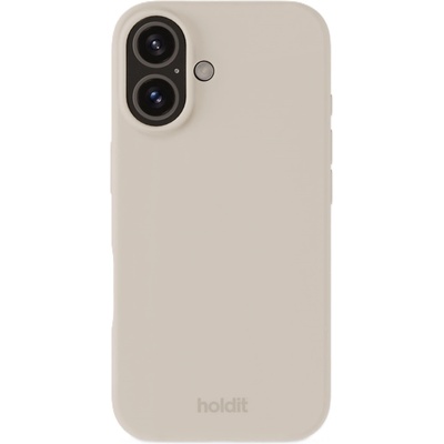 Holdit Гръб Holdit Silicone Case за iPhone 16 - Light Beige
