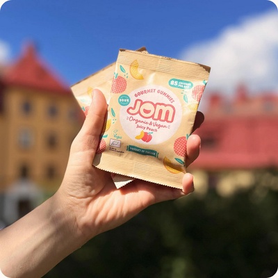 Jom bonbóny kyselé JUICY PEACH 25 g