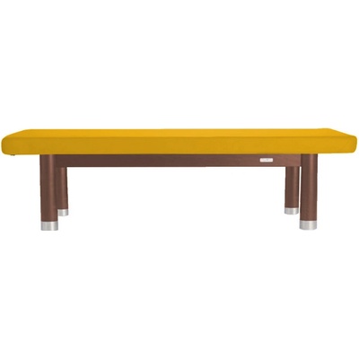 Clap Tzu Ambra Luxusné thajské masážne lehátko Thai Doplnky: bez doplnkov Farba čalúnenia: PU žltá (sun) Farba konštrukcie: olejovaný wenge 202 x 115 cm 60 kg 13 farieb