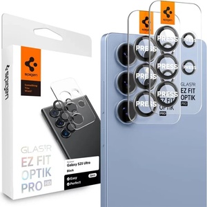 SPIGEN Glass tR EZ Fit Optik Pro HD 2-БРОЯ защитено стъкло черно за Samsung Galaxy S25 Ultra (AGL09084)