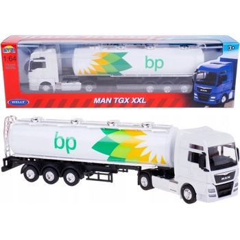 WELLY AUTO kov cisterna na ropu MAN kartón 1:64