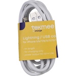 TEKMEE КАБЕЛ usb lightning 1.0a 1м БЯЛ tekmee (4570)
