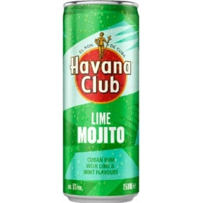 Havana Club Lime Mojito RTD 5% 0,25 l (holá láhev)