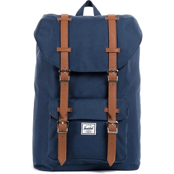 Herschel Little America Mid-Volume Navy/Tan Synthetic Leather 17 l