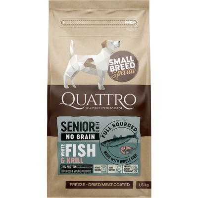 Quattro SB Senior/Dieta Ryby & Krill 1,5 kg