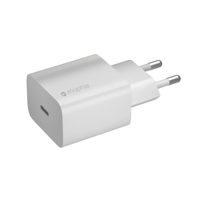 mophie 409907457 зарядно за мобилни устройства Смартфон, Таблет, Преносими смарт устройства Бяла Променлив ток (AC) Безжично зареждане На закрито (IWAMC20WW)