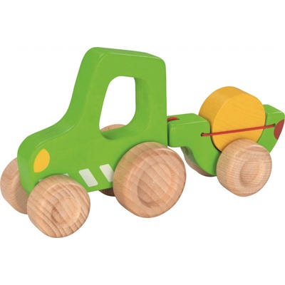 GOKI Traktor drevený s vlečkou