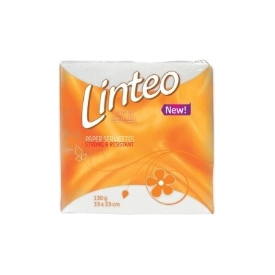 Linteo Classic Papierové servítky 1V 33x33cm biele bal=100ks