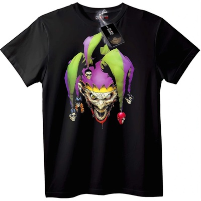 NOONEBRAND Тениска Joker Jester Skull - 4XL, Black