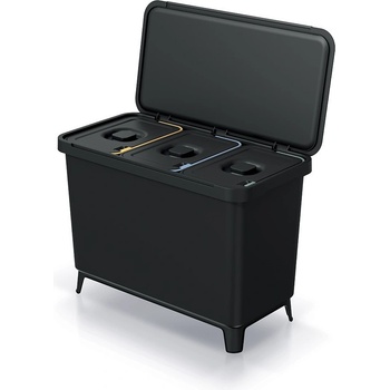 Prosperplast SYSTEMA recyklovaný čierny 3 x 10 l