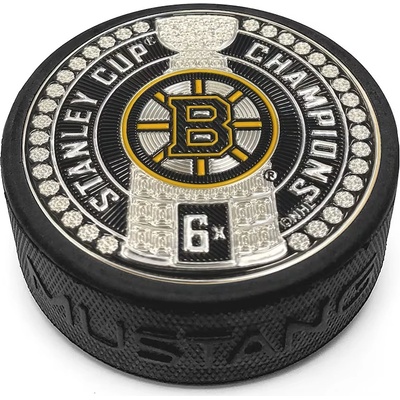 Mustang Puk Boston Bruins 6-Time Stanley Cup Champions 3'' Dynasty Trimflexx Puck