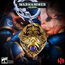 Přívěsek na klíče Warhammer 40K Metal Keychain Custodian Shoulder Plate Semic