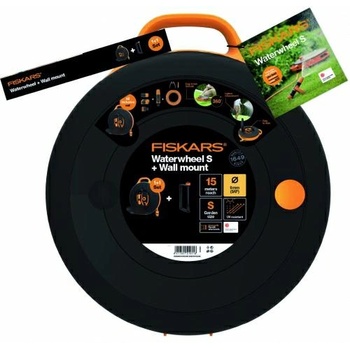 Fiskars Барабан с маркуч и опора за стена Fiskars 15м (1026376) (1026376)
