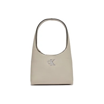 Calvin Klein Дамска чанта Minimal Monogram Shoulder Bag K60K610843 Екрю (Minimal Monogram Shoulder Bag K60K610843)