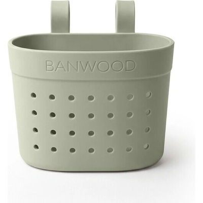 Banwood Silikónový košík Pin & Ride Olive