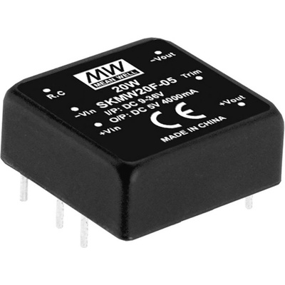 MEAN WELL SKMW20G-15 DC / DC menič napätia 1.33 A 20 W Počet výstupov: 1 x