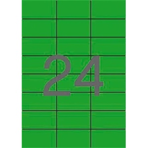 APLI Етикет, 70x37 mm, цветен, APLI, зелен, 480 етикета в опаковка 01594 (01594)