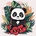 Ideyka Painting by numbers 30x30cm for kids KHO1261 Panda in the tropics AP0085