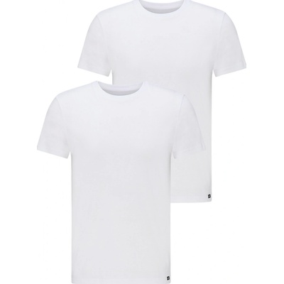 Lee pánské tričko L680CM12 TWIN PACK CREW WHITE