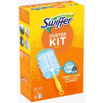 Swiffer 2v1 Kit mop + náhradné prachovka na podlahu 8 ks + násada malá + prachovka 1 ks