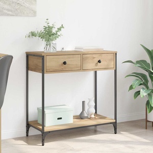 vidaXL Конзолна маса Дъб 75 x 34, 5 x 75 см Инженерна дървесина (882249)