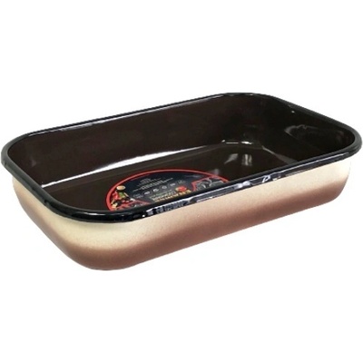 ТАВА ЕМАЙЛ ПРАВОЪГЪЛНА 40/7СМ БЕЖ/КАФЯВО (010-1027/2)