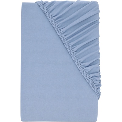 Livarno Žerzejové napínací prostěradlo modré 90-100x200