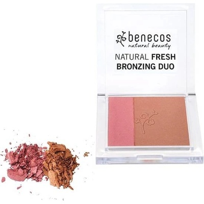 Benecos bronzer Natural Fresh Duo Ibiza Nights hnedá / ružová 8 g