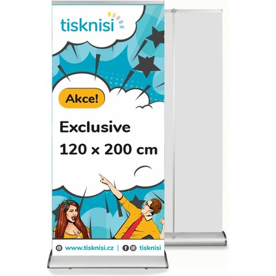 Rollup stojan EXCLUSIVE 120 x 200 cm bez tisku