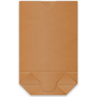 Nideko Papierové vrecko s krížovým dnom kraft 22,5x37,5cm 2,5kg